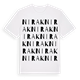 White t-shirt med Nirak ordlek t-shirt