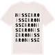 Vintage White t-shirt med Nissebro ordlek t-shirt