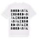 Nordanåker ordlek t-shirt