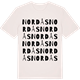 Vintage White t-shirt med Nordås ordlek t-shirt