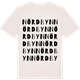 Vintage White t-shirt med Nördbyn ordlek t-shirt