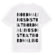 Nordmalings distrikt ordlek t-shirt