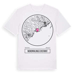 Nordmalings distrikt t-shirt – ekologisk bomull t-shirt från Pinshirt
