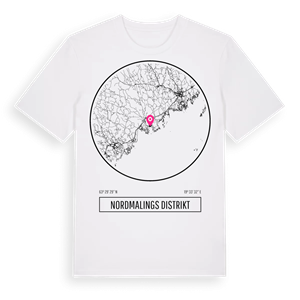 Nordmalings distrikt t-shirt – ekologisk bomull t-shirt från Pinshirt