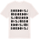 Vintage White t-shirt med Nordomsjön ordlek t-shirt