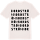 Vintage White t-shirt med Nordström ordlek t-shirt