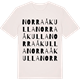 Vintage White t-shirt med Norra Åkulla ordlek t-shirt