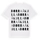 Norra Åkulla ordlek t-shirt