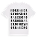Norra Bergfors ordlek t-shirt