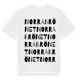 White t-shirt med Norra Brönet ordlek t-shirt