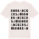 Vintage White t-shirt med Norra Degersjön ordlek t-shirt