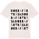Vintage White t-shirt med Norra Fårträsk ordlek t-shirt