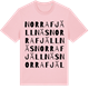 Pink Cotton t-shirt med Norra Fjällnäs ordlek t-shirt