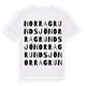 White t-shirt med Norra Grundsjö ordlek t-shirt