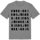 Mid Heather Gray t-shirt med Norra Grundsjö ordlek t-shirt