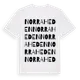 White t-shirt med Norra Heden ordlek t-shirt