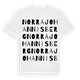 White t-shirt med Norra Johannisberg ordlek t-shirt