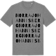 Mid Heather Gray t-shirt med Norra Johannisberg ordlek t-shirt
