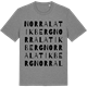 Mid Heather Gray t-shirt med Norra Latikberg ordlek t-shirt