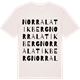 Vintage White t-shirt med Norra Latikberg ordlek t-shirt