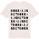 Vintage White t-shirt med Norra Lugnet ordlek t-shirt