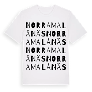 Norra Malånäs ordlek t-shirt – ekologisk bomull t-shirt från Pinshirt
