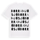 Norra Mjösjö ordlek t-shirt