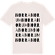 Vintage White t-shirt med Norra Norum ordlek t-shirt