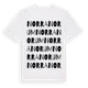 White t-shirt med Norra Norum ordlek t-shirt