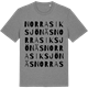 Mid Heather Gray t-shirt med Norra Siksjönäs ordlek t-shirt