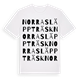 Norra Släppträsk ordlek t-shirt