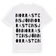White t-shirt med Norra Stensjön ordlek t-shirt