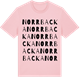 Pink Cotton t-shirt med Norrbacka ordlek t-shirt