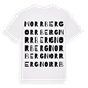 White t-shirt med Norrberg ordlek t-shirt