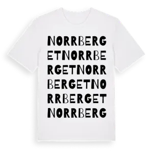 Norrberget ordlek t-shirt – ekologisk bomull t-shirt från Pinshirt