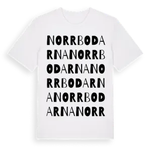 Norrbodarna ordlek t-shirt – ekologisk bomull t-shirt från Pinshirt