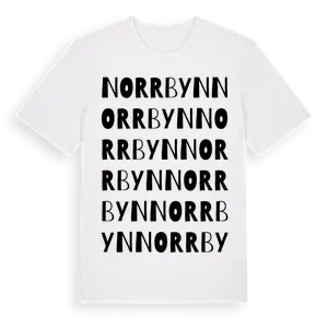 Norrbyn ordlek t-shirt – ekologisk bomull t-shirt från Pinshirt