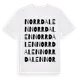 White t-shirt med Norrdalen ordlek t-shirt
