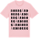 Pink Cotton t-shirt med Norrgård ordlek t-shirt