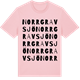 Pink Cotton t-shirt med Norrgravsjö ordlek t-shirt