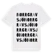 White t-shirt med Norrgravsjö ordlek t-shirt
