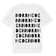 White t-shirt med Norrheden ordlek t-shirt
