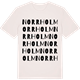 Vintage White t-shirt med Norrholm ordlek t-shirt