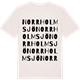 Vintage White t-shirt med Norrholmsjö ordlek t-shirt