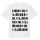 White t-shirt med Norrholmsjö ordlek t-shirt
