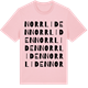 Pink Cotton t-shirt med Norrliden ordlek t-shirt