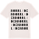 Vintage White t-shirt med Norrliden ordlek t-shirt