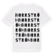 White t-shirt med Norrström ordlek t-shirt