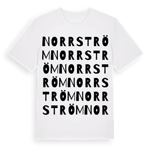 Norrström ordlek t-shirt – ekologisk bomull t-shirt från Pinshirt