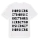 White t-shirt med Norsberget ordlek t-shirt